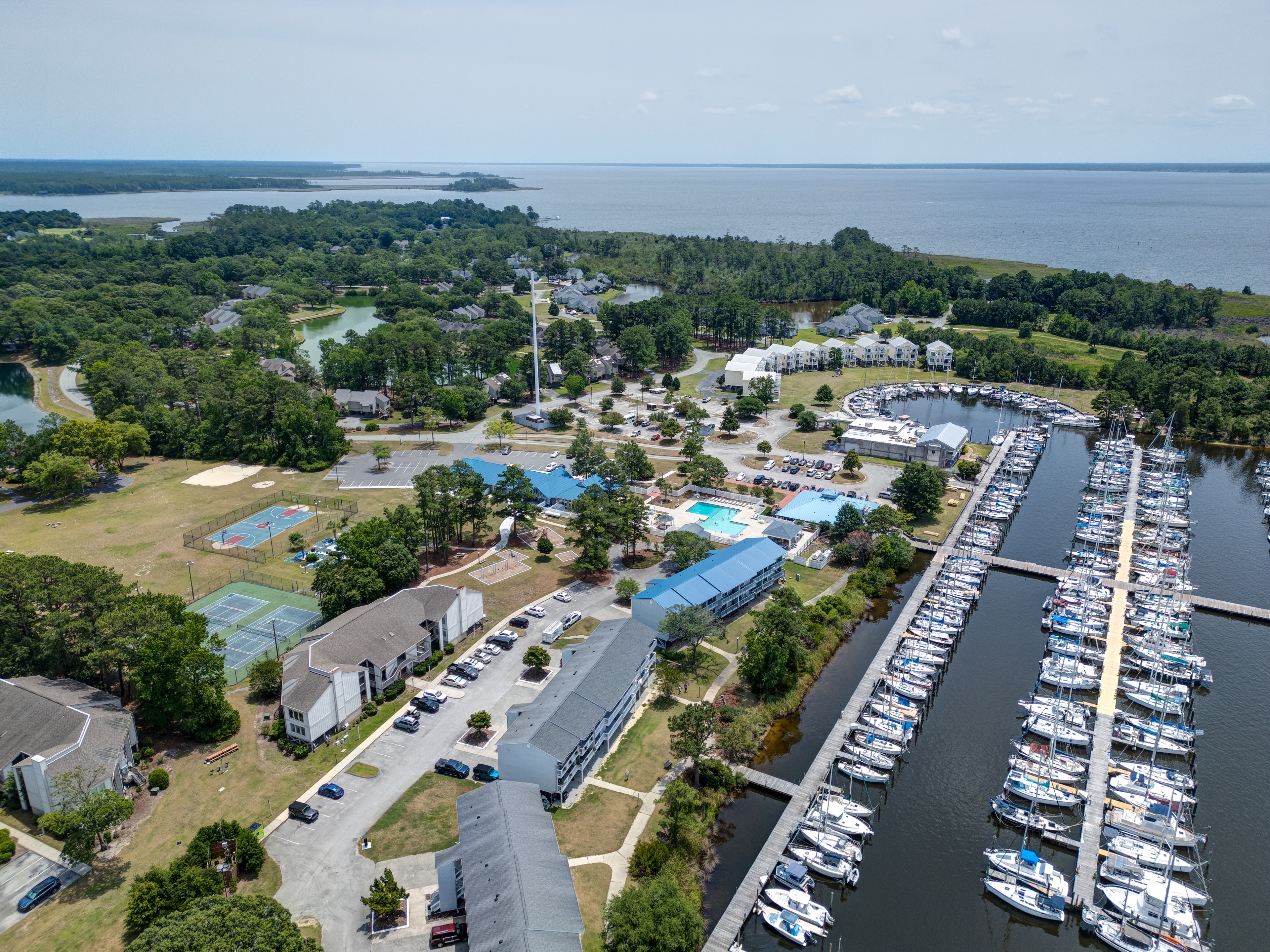 Broad Creek Rec. Center with pool and tennis courts